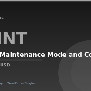 WP Maintenance Mode and Coming Soon