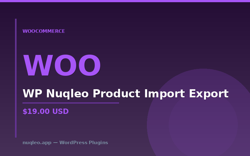 WP Nuqleo Product Import Export
